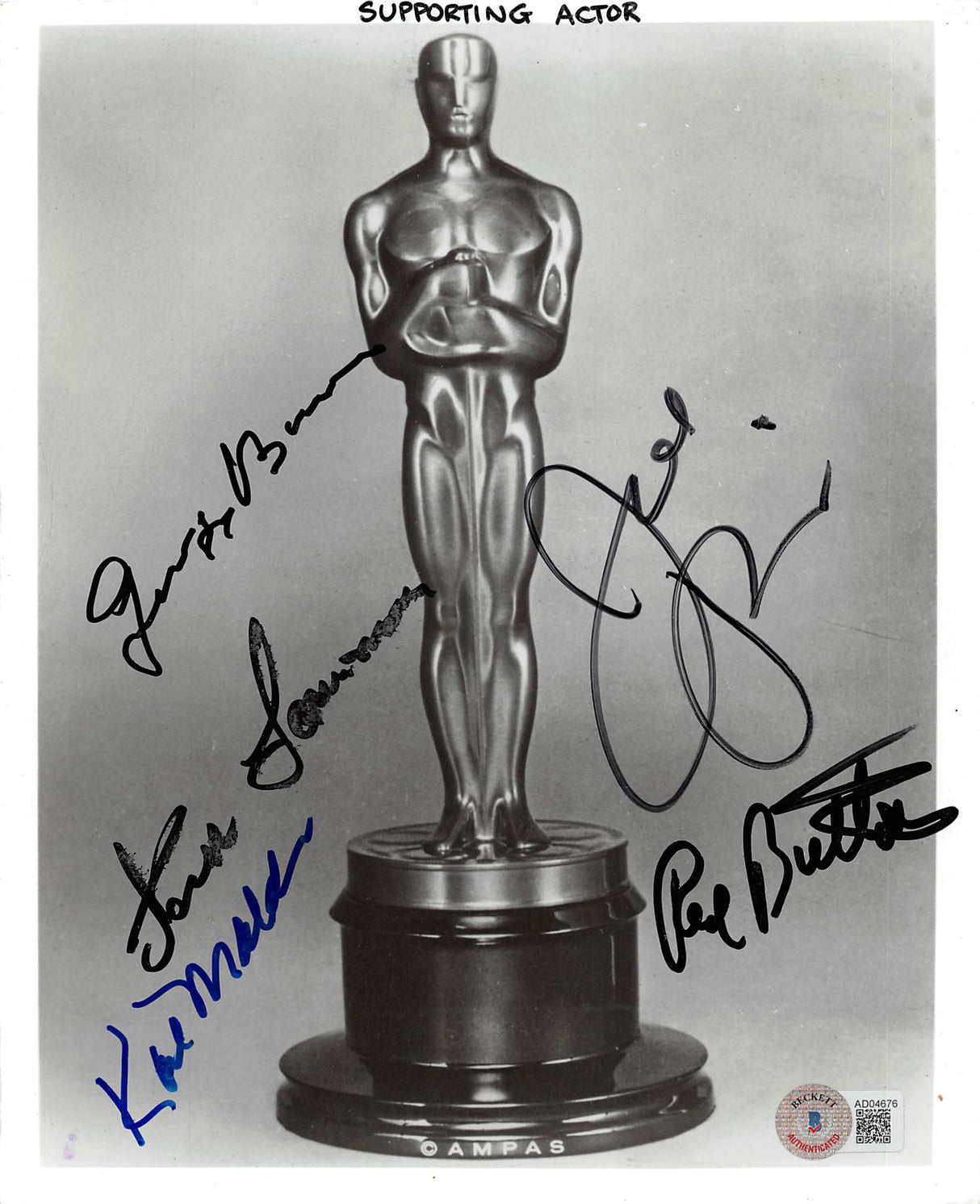 Oscar Winners (5) Lemmon, Malden, Pesci, Buttons & Burns Signed 8x10 Photo BAS