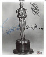 Oscar Winners (3) Matlin, Rogers & Rainer Signed 8x10 B&W Photo BAS #AD04674
