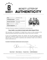 The Gatlin Brothers (3) Steve, Larry & Rudy Signed 8x10 B&W Photo BAS #AD04672