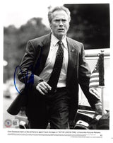 Clint Eastwood In The Line Of Fire Authentic Signed 8x10 B&W Photo BAS #AD04670