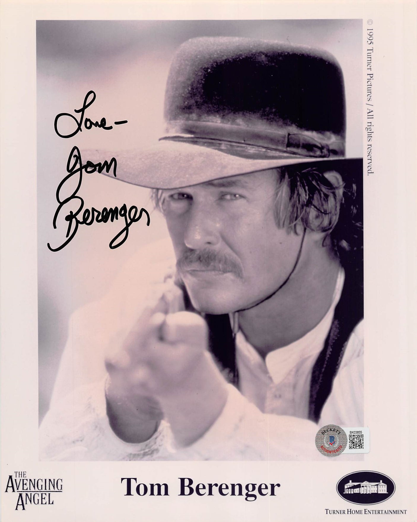 Tom Berenger The Avenging Angel "Love" Authentic Signed 8x10 Photo BAS #BK03855