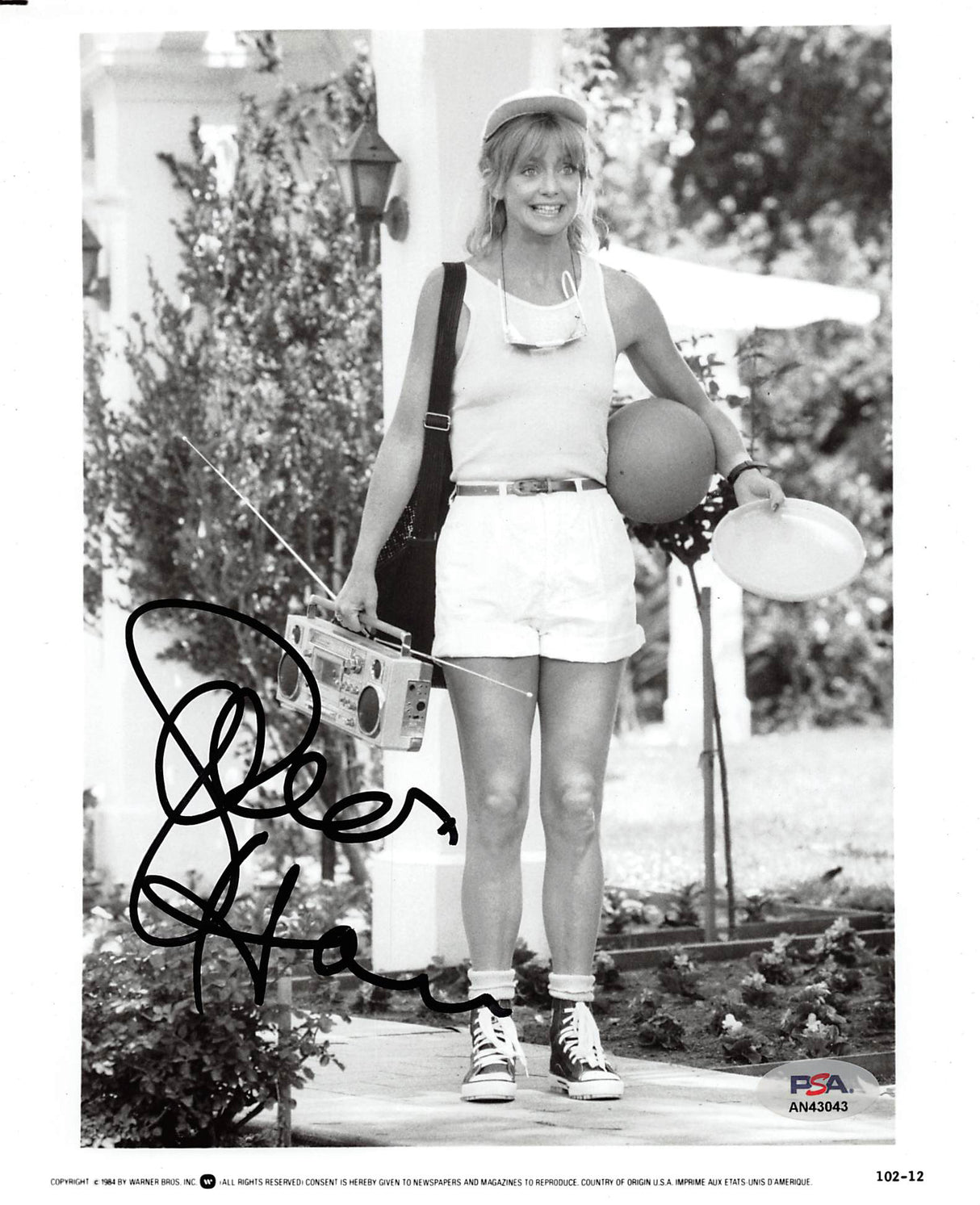 Goldie Hawn Overboard Authentic Signed 8x10 Photo Autographed PSA/DNA #AN43043