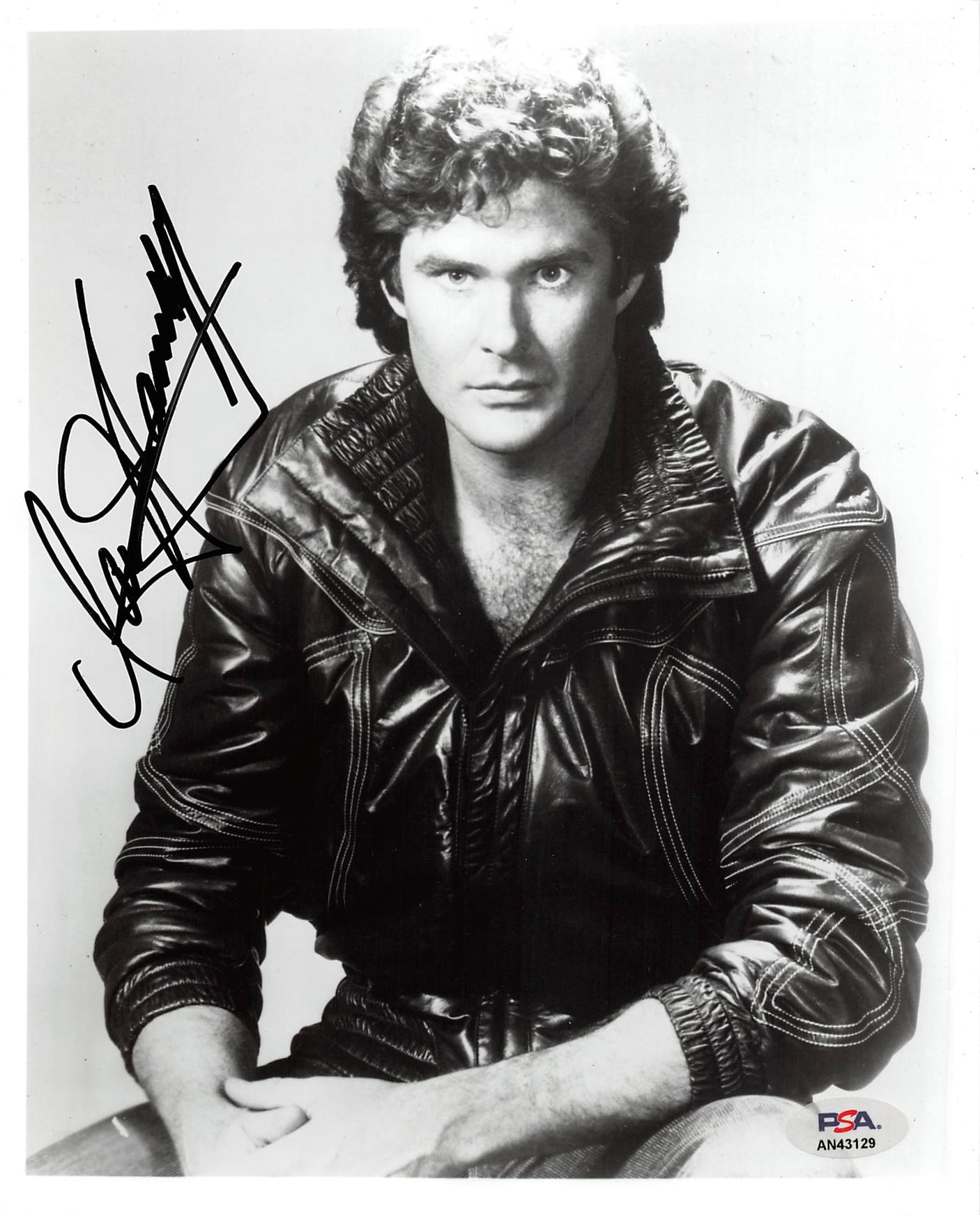 David Hassellhoff Knight Rider Authentic Signed 8x10 Photo PSA/DNA #AN43129