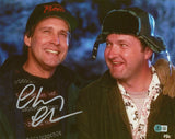 Chevy Chase Christmas Vacation Signed 11x14 Photo w/ Cousin Eddie BAS Witnessed