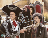 Chevy Chase Three Amigos! Signed 11x14 Horizontal Gun Point Photo BAS Witnessed