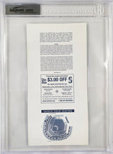 Alex Rodriguez Autographed July 15th, 1999 Ticket Seattle Mariners First Game in Safeco Field Beckett BAS #16341137