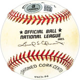 Adrian Beltre Autographed Official NL Baseball Texas Rangers, Los Angeles Dodgers Beckett BAS QR #BM25928