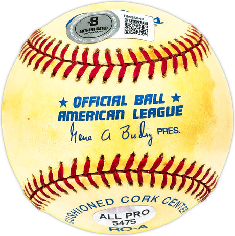 Bobby Bonds Autographed Official AL Baseball New York Yankees, San Francisco Giants Beckett BAS QR #BM25940