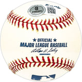 Carlton Willey Autographed Official MLB Baseball Milwaukee Braves "58-62 Braves" Beckett BAS QR #BM25946