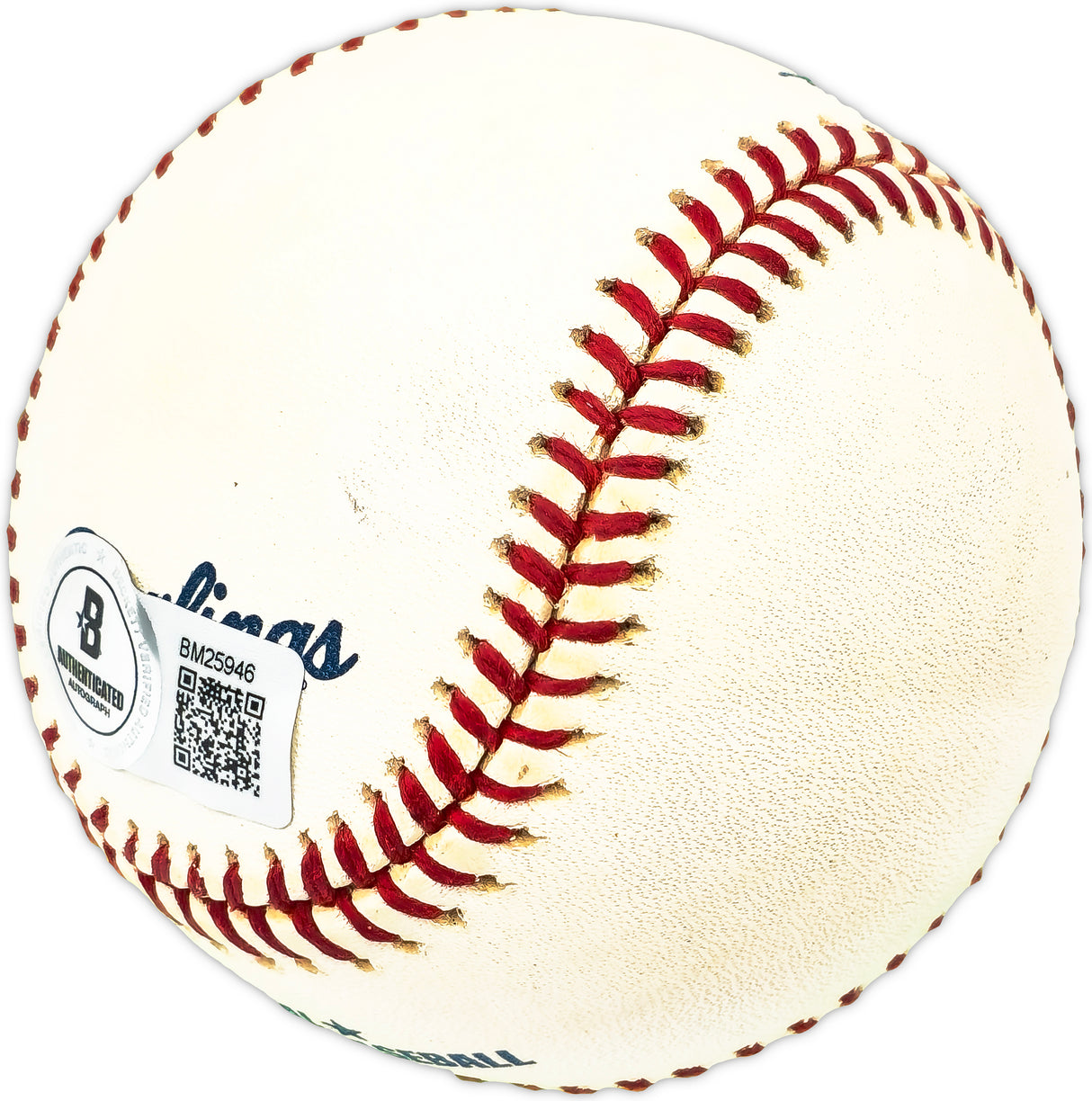 Carlton Willey Autographed Official MLB Baseball Milwaukee Braves "58-62 Braves" Beckett BAS QR #BM25946