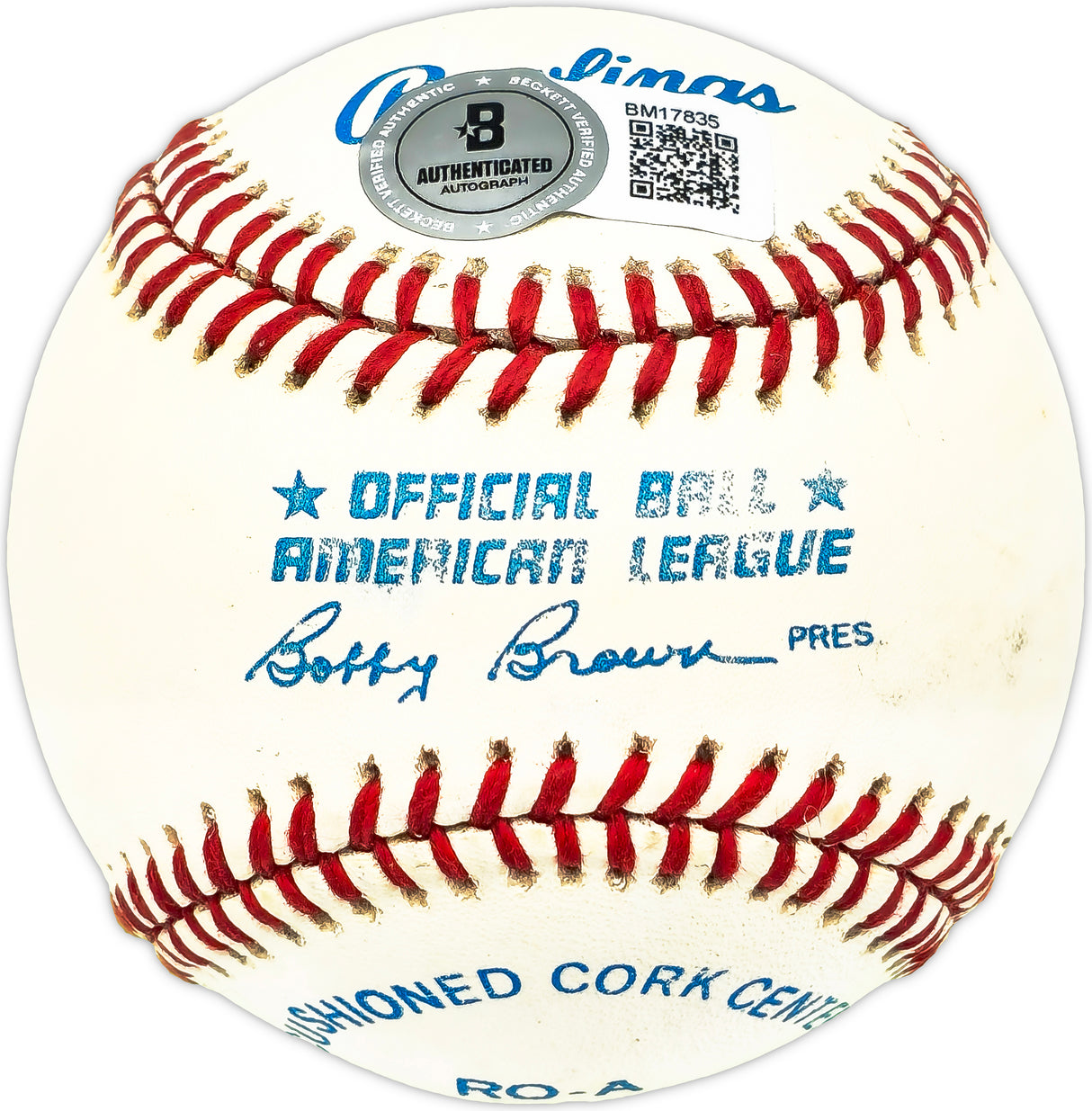 Roger Wolff Autographed Official AL Baseball Philadelphia A's, Senators Beckett BAS QR #BM17835