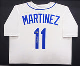 Seattle Mariners Edgar Martinez Autographed Framed White Nike Cooperstown Collection Jersey Beckett BAS Witness Stock #233876