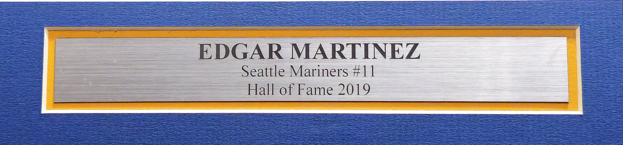 Seattle Mariners Edgar Martinez Autographed Framed White Nike Cooperstown Collection Jersey Beckett BAS Witness Stock #233876