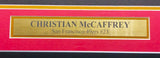 San Francisco 49ers Christian McCaffrey Autographed Framed Red Jersey Beckett BAS QR Stock #234595