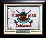 Chevy Chase Autographed White Framed Caddyshack Golf Pin Flag Beckett BAS QR Stock #233870