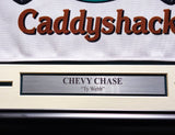 Chevy Chase Autographed White Framed Caddyshack Golf Pin Flag Beckett BAS QR Stock #233870
