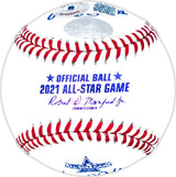 Walker Buehler Autographed Official 2021 All Star Game MLB Baseball Dodgers, Red Sox Beckett BAS QR Stock #203869