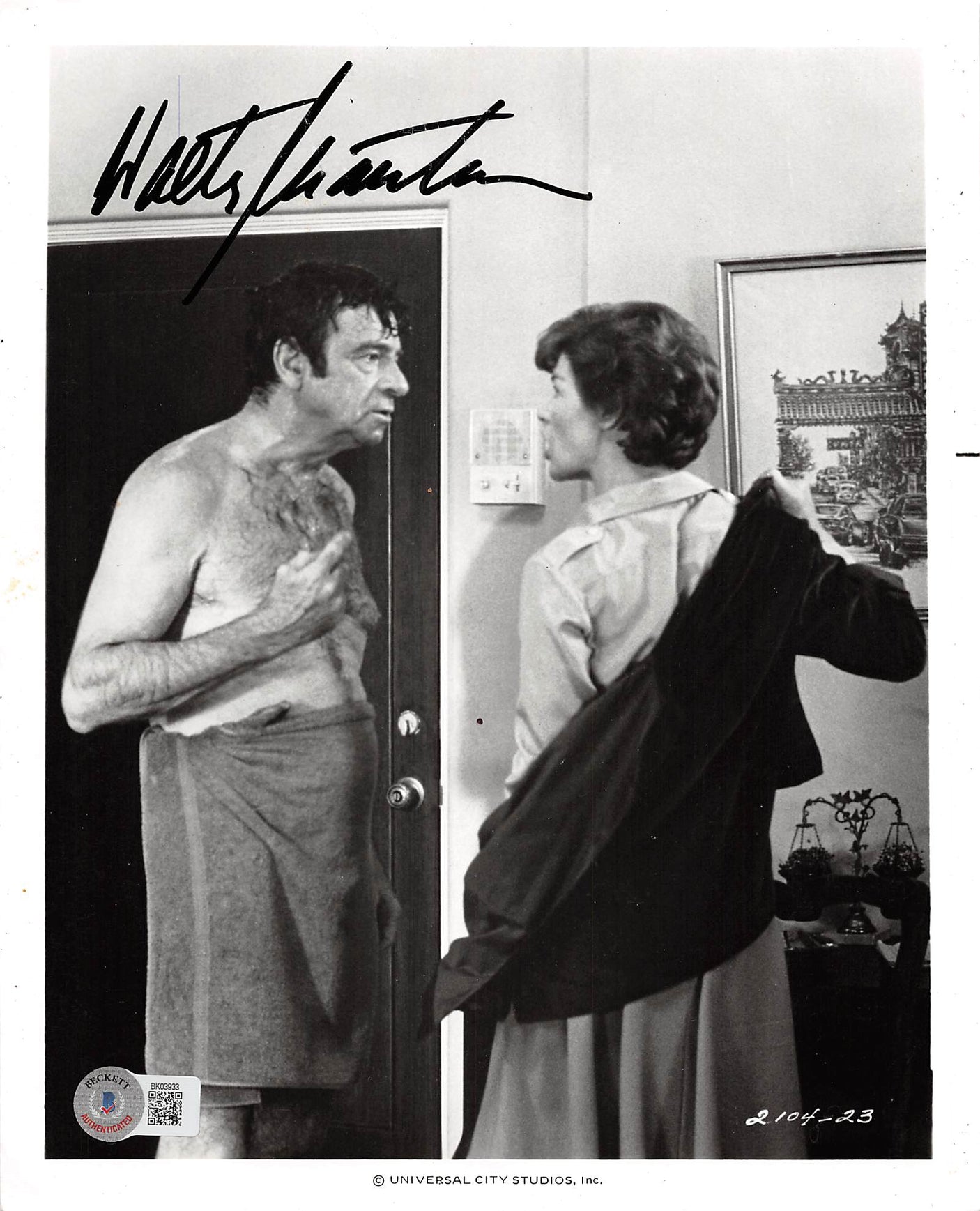 Walter Matthau House Calls Authentic Signed 8x10 Photo Autographed BAS #BK03933