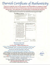 Jim Henson The Muppets Signed 8.5x11 Reference Sheet Document BAS #AB31378