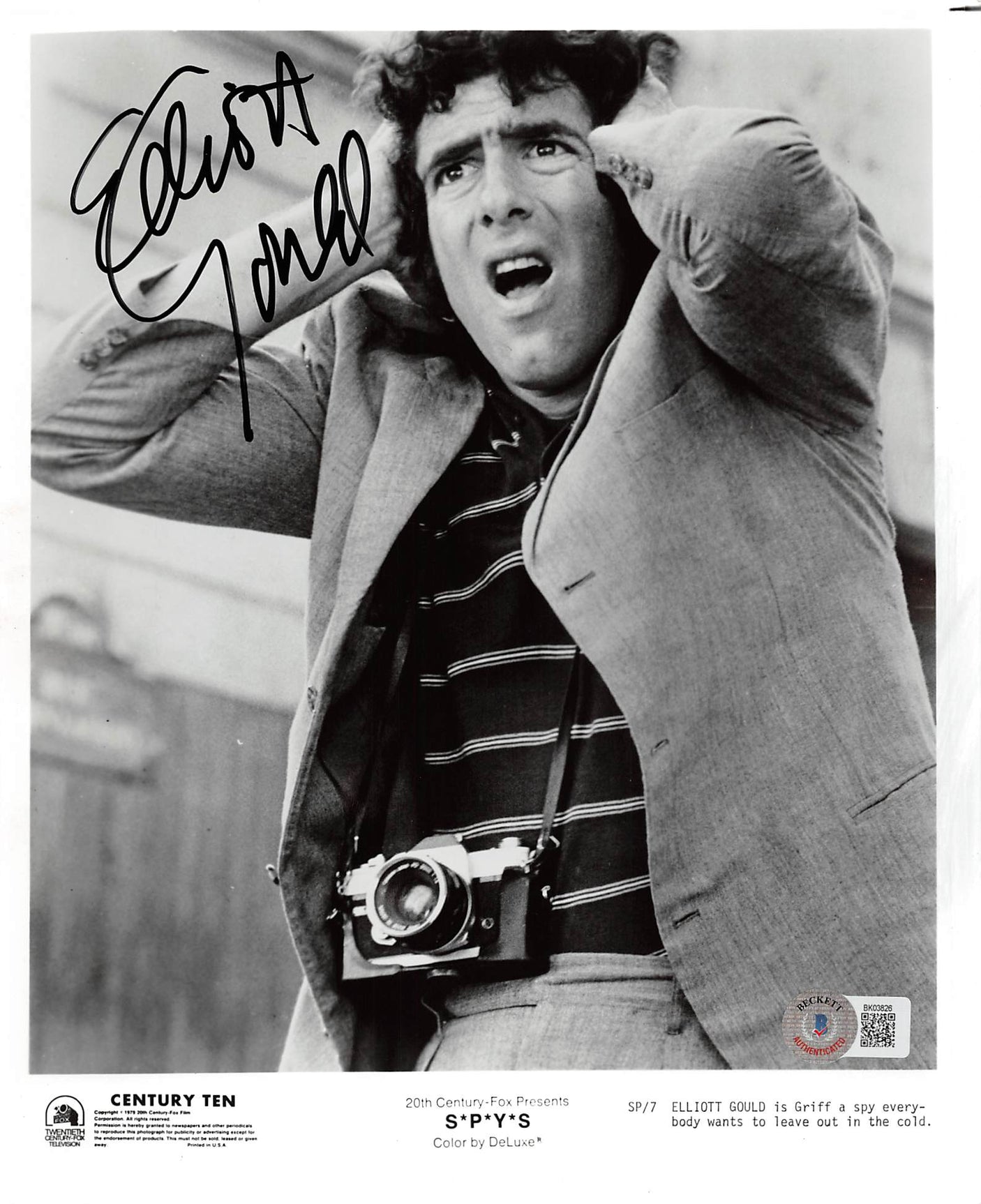 Elliott Gould S*P*Y*S Authentic Signed 8x10 Photo Autographed BAS #BK03826