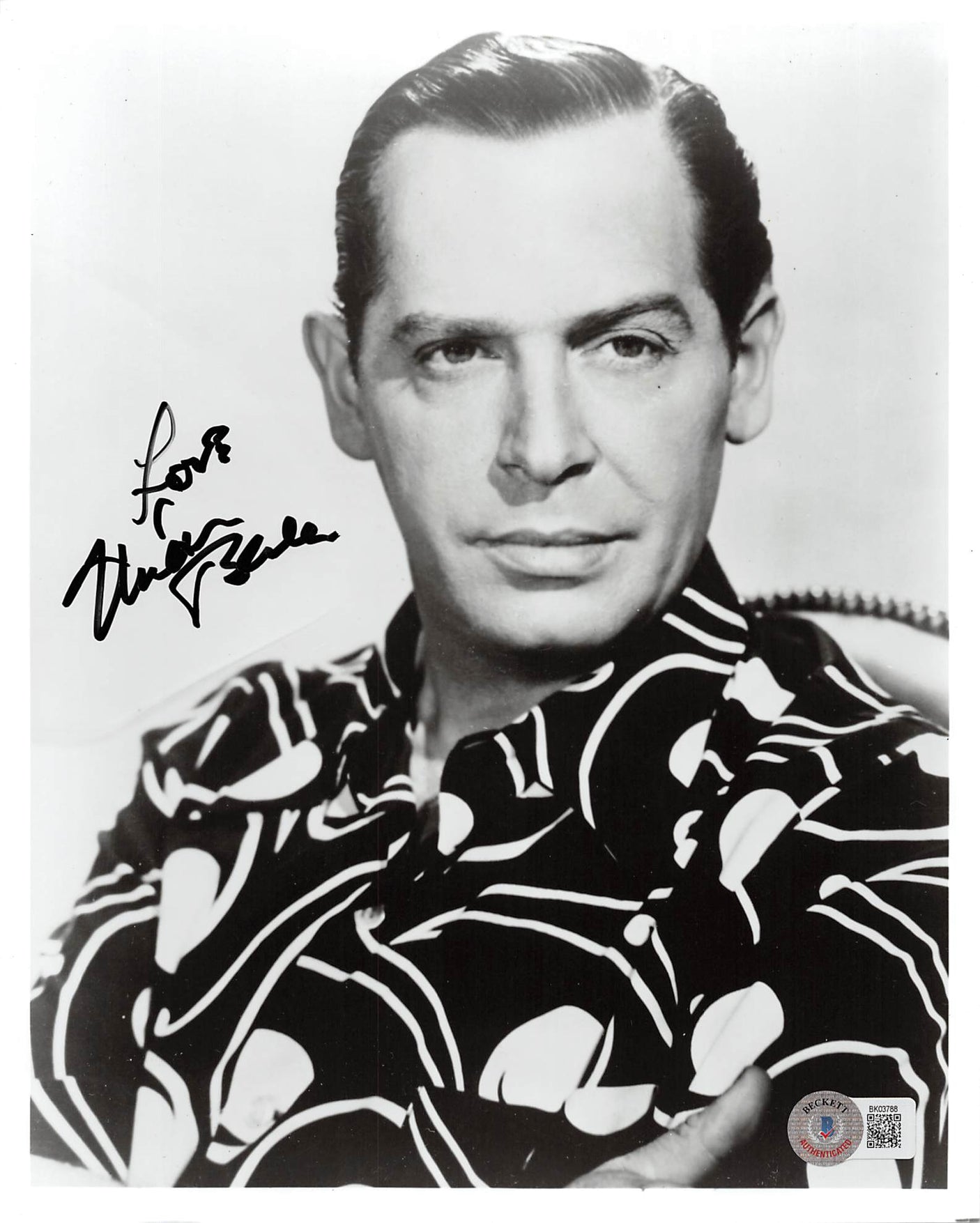 Milton Berle The Milton Berle Show "Love" Signed 8x10 Photo BAS #BK03788