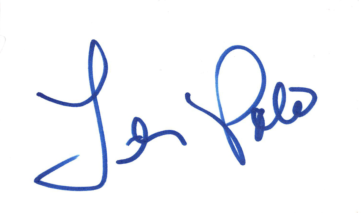 Teri Polo Meet the Fockers Authentic Signed 3x5 Index Card BAS #BL96213