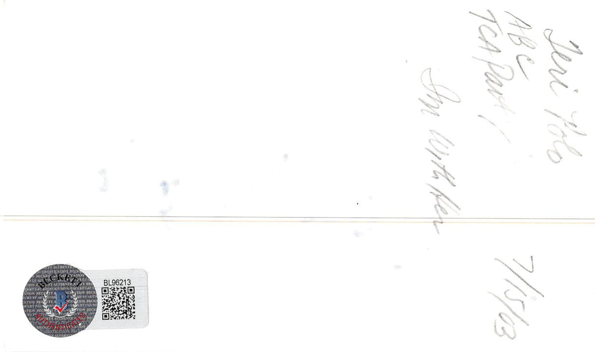 Teri Polo Meet the Fockers Authentic Signed 3x5 Index Card BAS #BL96213