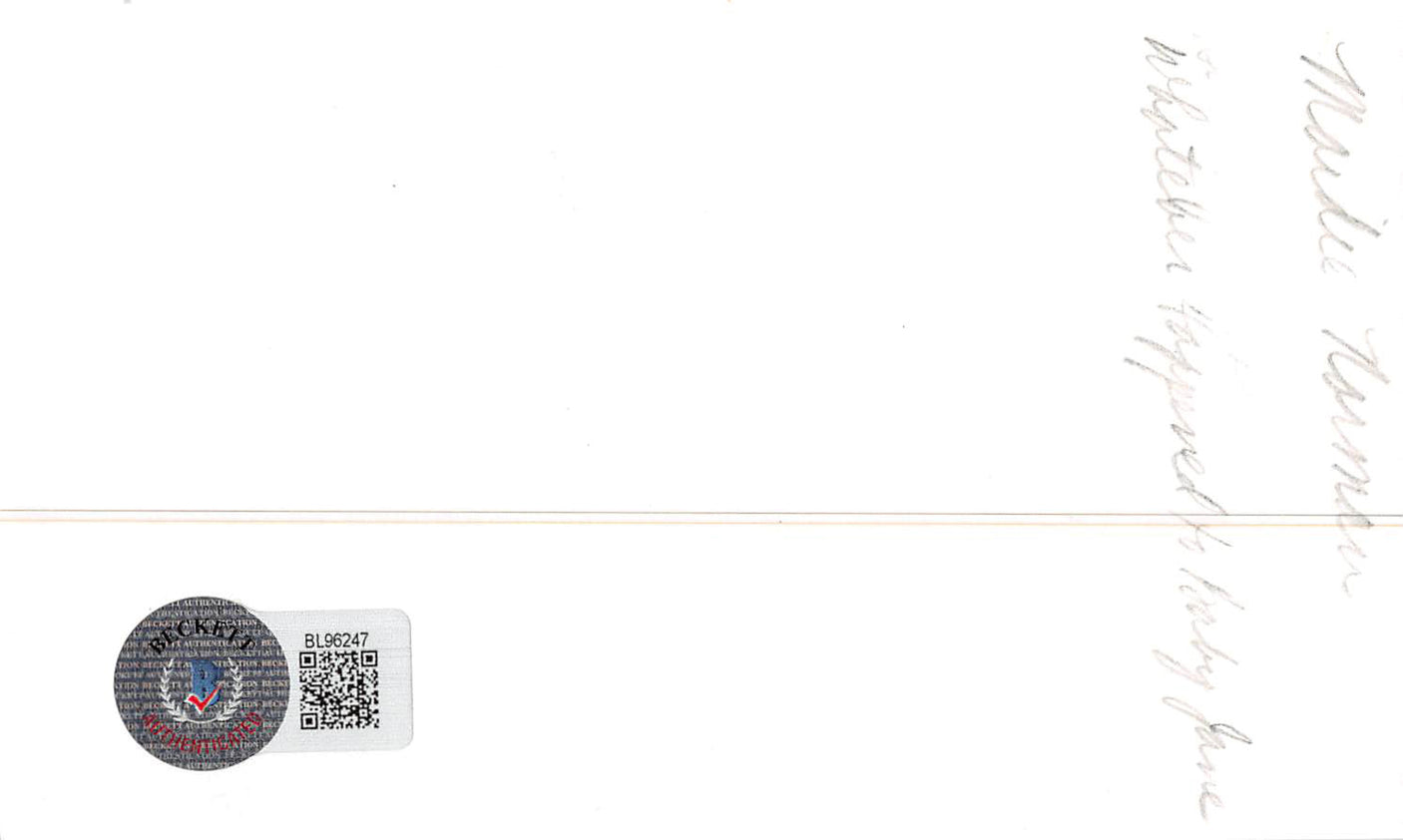 Maidie Norman What Ever Happened to Baby Jane Signed 3x5 Index Card BAS #BL96247