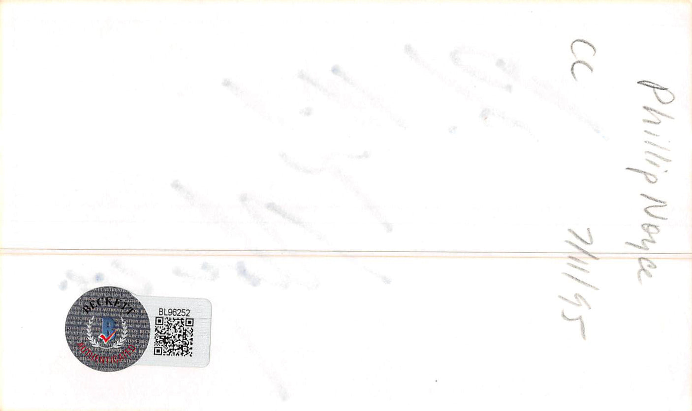 Phillip Noyce The Giver Authentic Signed 3x5 Index Card Autographed BAS #BL96252