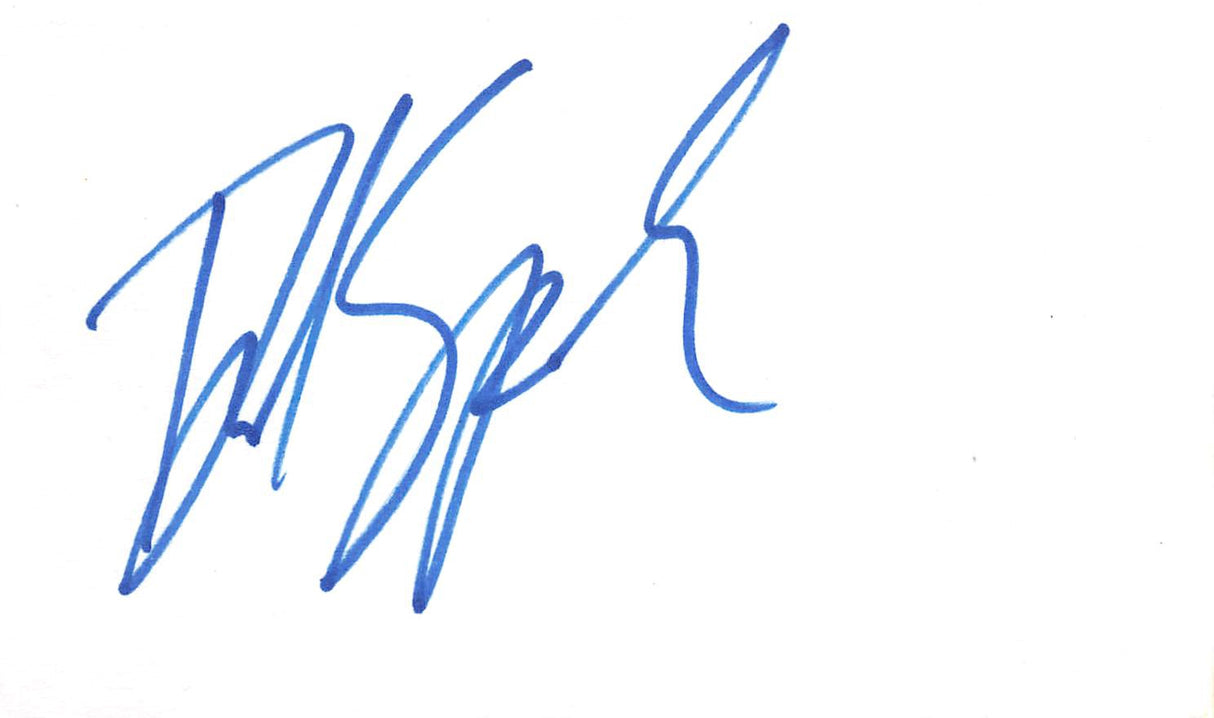 David Spade Joe Dirt Authentic Signed 3x5 Index Card Autographed BAS #BL96310