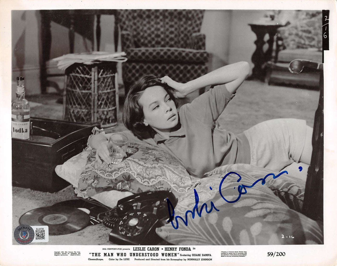 Leslie Caron The Man Who Understood Women Signed 8x10 Photo BAS #BL44726