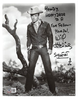 Will Hutchins Sugarfoot "Happy Daze" Authentic Signed 8x10 Photo BAS #BL44719
