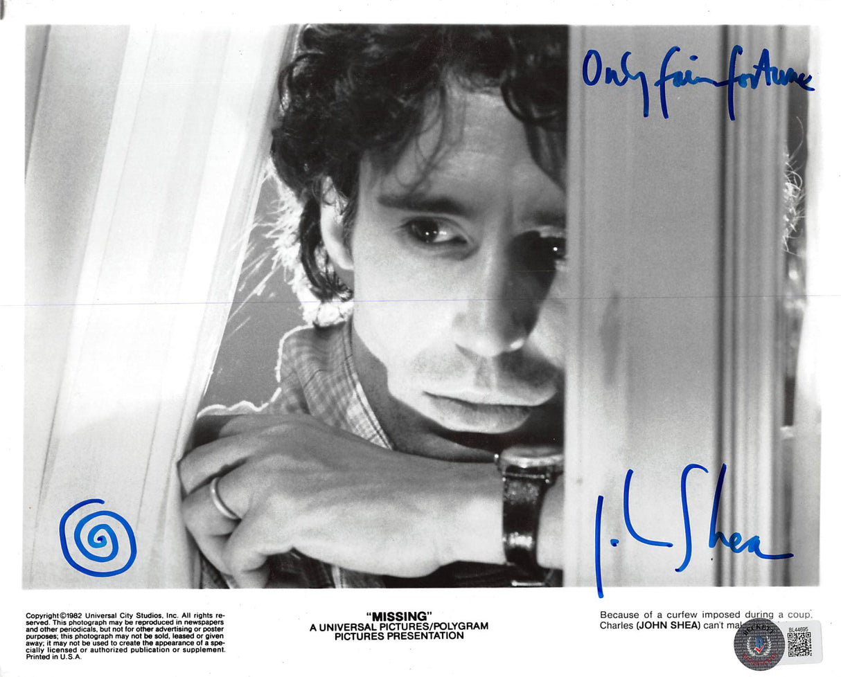 John Shea Missing "Only Fair Fortune" Authentic Signed 8x10 Photo BAS #BL44695