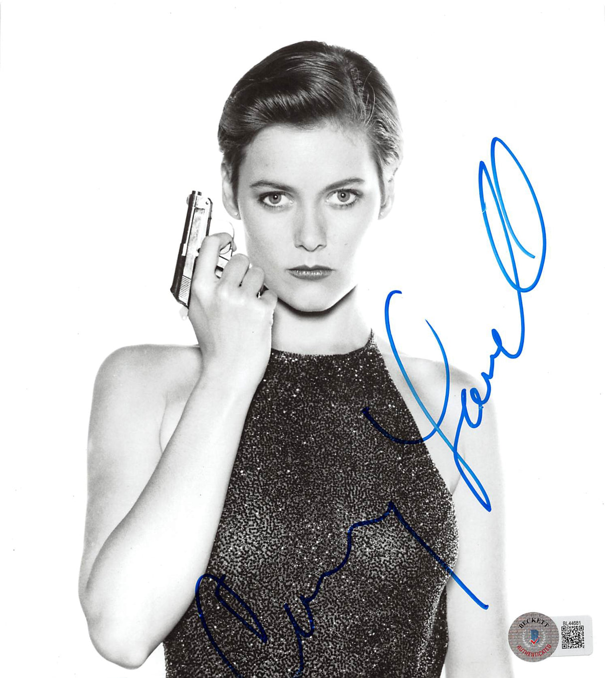 Carey Lowell Licence to Kill Authentic Signed 7.5x8.25 Photo BAS #BL44681
