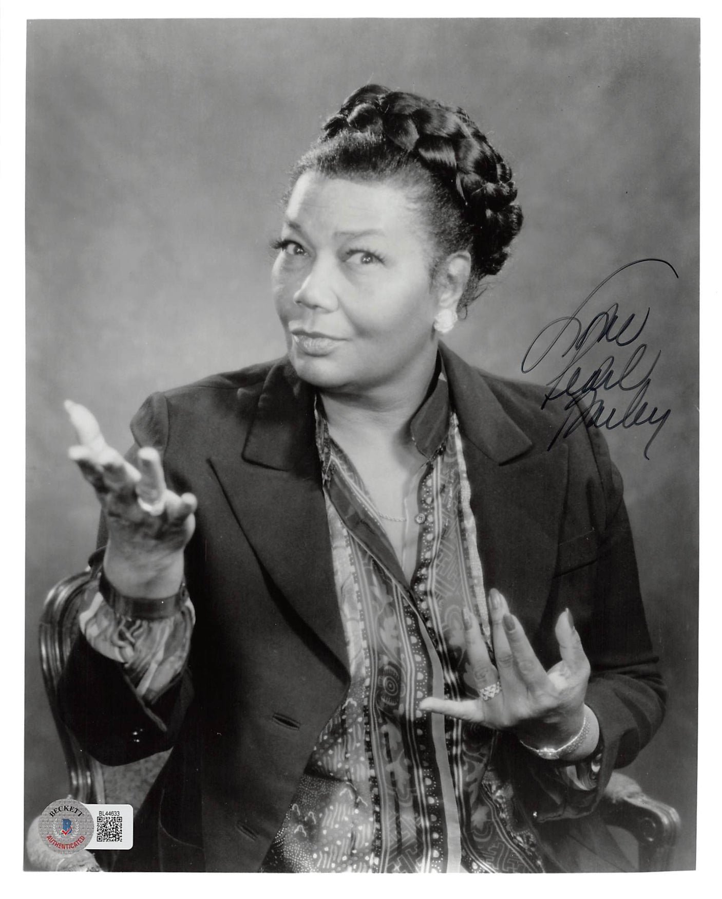 Pearl Bailey Carmen Jones "Love" Authentic Signed 8x10 Photo BAS #BL44633