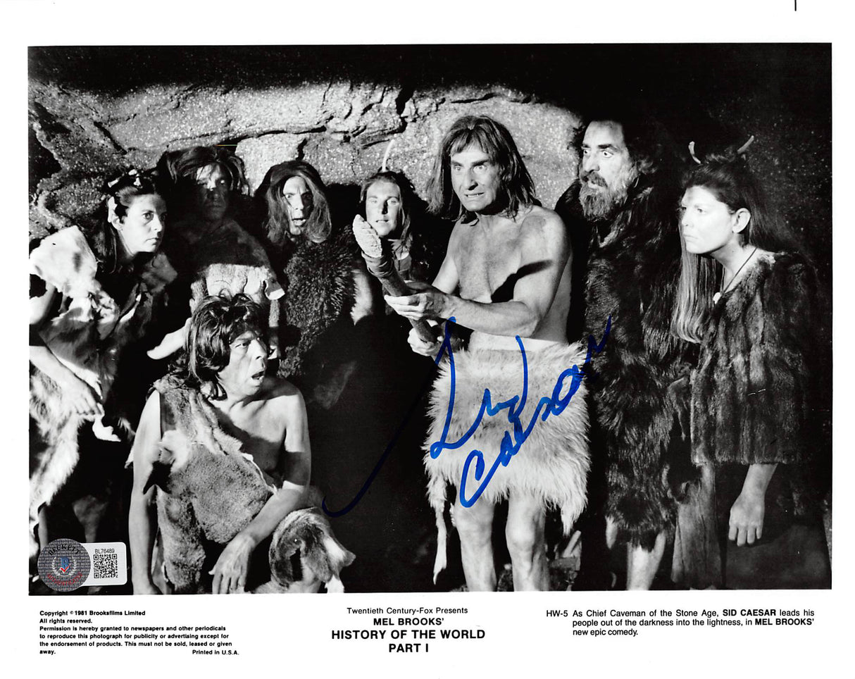 Sid Caesar History of the World: Part I Authentic Signed 8x10 Photo BAS #BL76489