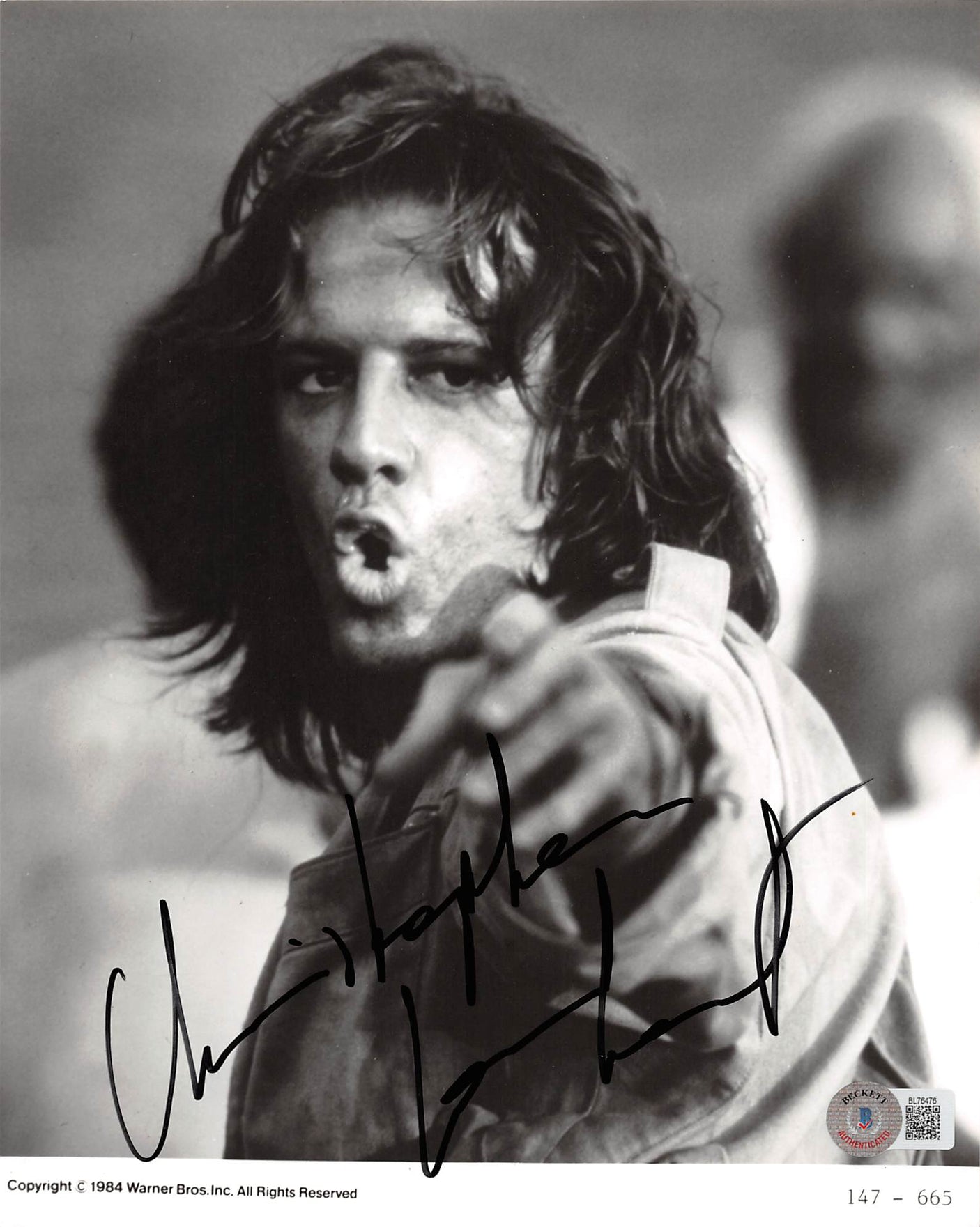Christopher Lambert Legend of Tarzan Authentic Signed 8x10 Photo BAS #BL76476
