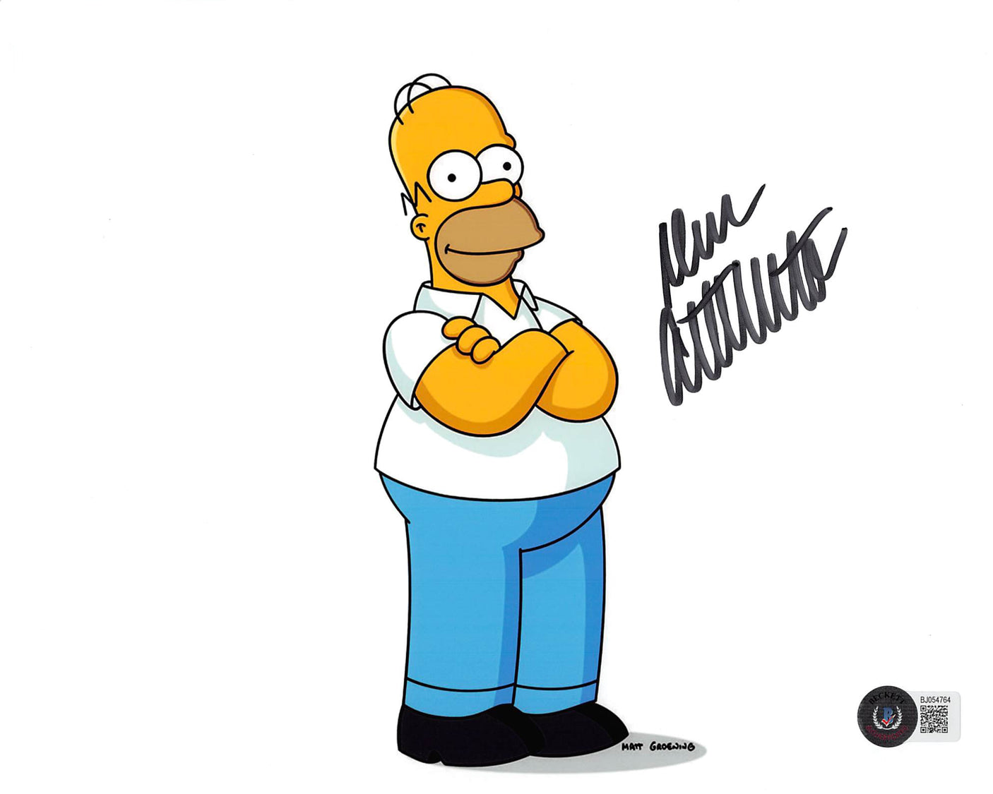 Dan Castellaneta The Simpsons Authentic Signed 8x10 Standing Photo BAS
