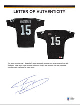 Raiders Jeff Hostetler Signed 1993 QB Challenge Worn Black Nike Jersey BAS