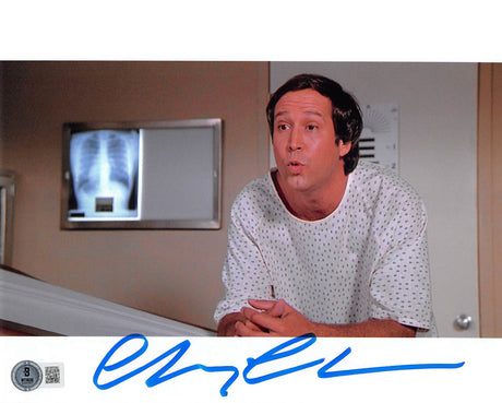 Chevy Chase Fletch Authentic Signed 8x10 Doctor Visit Photo BAS Witnessed