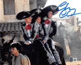 Chevy Chase Three Amigos! Signed 8x10 Horizontal Horseback Photo BAS Witnessed