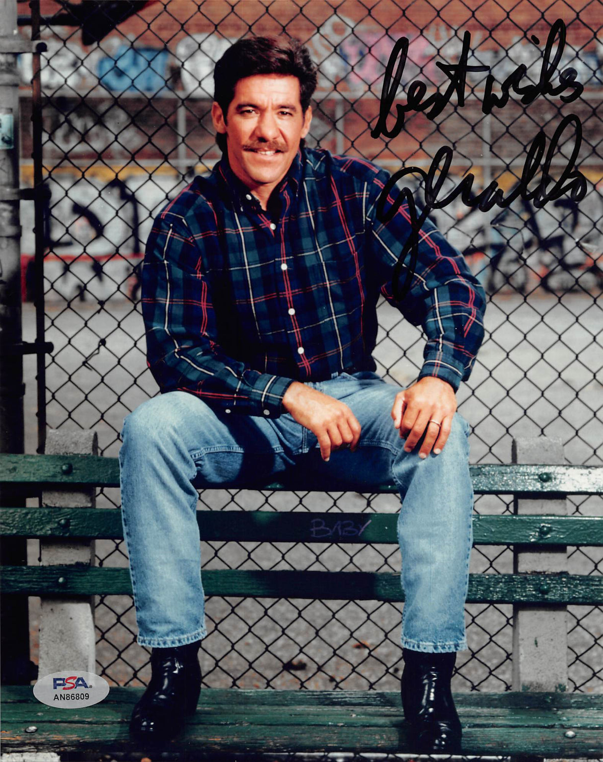 Geraldo Rivera Fox News Best Wishes Authentic Signed 8x10 Photo PSA/DNA #AN86809