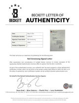 Neil Armstrong Apollo 11 Signed 7.25x10.5 1973 RSVP Letter BAS #AD85205