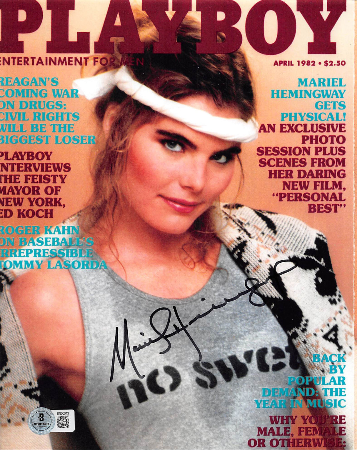 Mariel Hemingway Playmate Authentic Signed 8x10 Photo Autographed BAS #BN00043