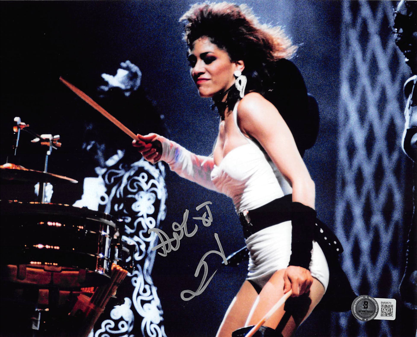 Sheila E. The George Duke Band Authentic Signed 8x10 Photo BAS #BM56570