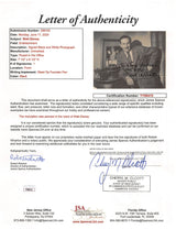 Walt Disney My Best Authentic Signed Black & White 7.5x9.5 Photo JSA #YY86415