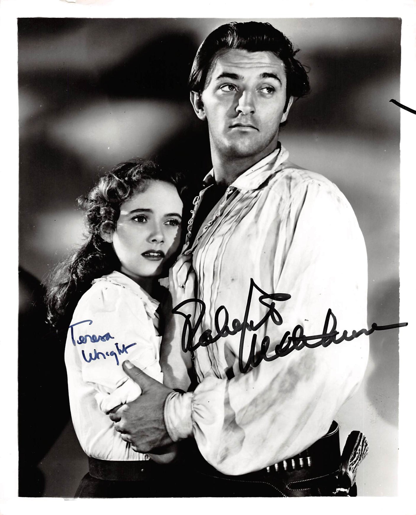 Tenesa Wright & Robert Mitchum Story of GI Joe Signed 8x10 Photo BAS #BN29194