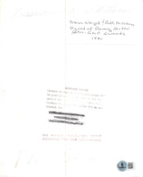 Tenesa Wright & Robert Mitchum Story of GI Joe Signed 8x10 Photo BAS #BN29194