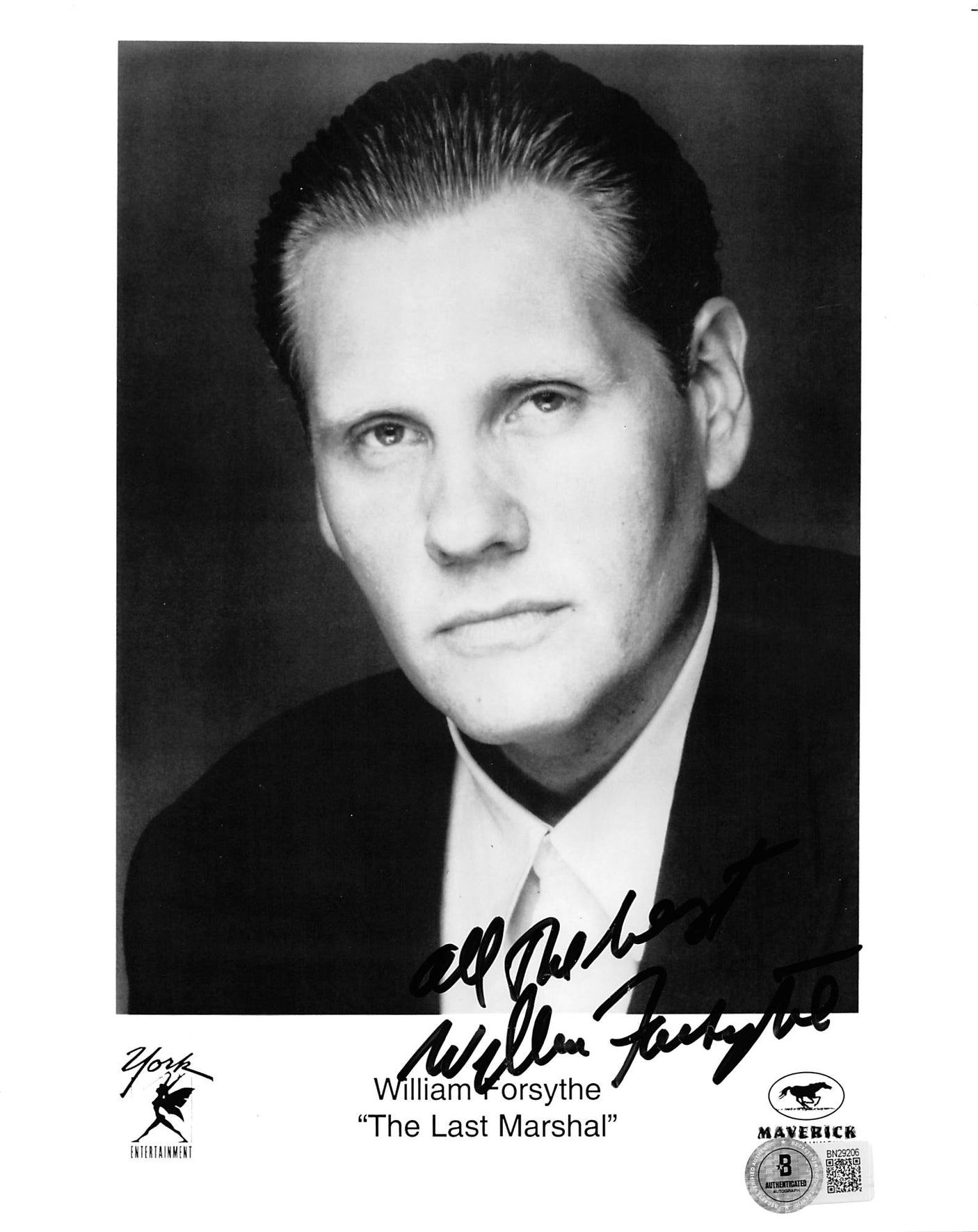 William Forsythe The Last Marshal Authentic Signed 8x10 Photo BAS #BN29206