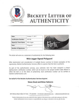 Mick Jagger Rolling Stones Authentic Signed Natural Acoustic Guitar BAS #A05166